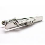 Shiny Silver Music Players Trumpet Tie Clip.JPG